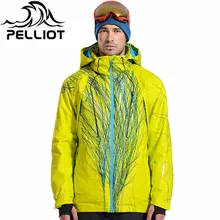 Pelliot брендовая мужская лыжная куртка, теплая куртка для сноубординга, дышащая спортивная куртка размера плюс для кемпинга, снега