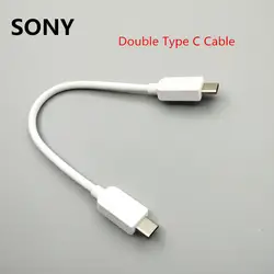 Оригинальный SONY двойной Тип usb C кабель данных быстро быстрой зарядки двойной Тип-C кабель для Xperia X COMPACT Премиум XZS XA1 ULTRA Plus