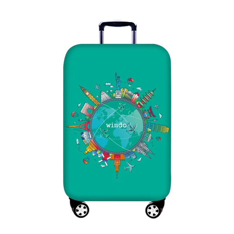 Темный стильный чемодан защитный чехол для багажника чехол относится к 19 ''-32'' чемодан Крышка Эластичные аксессуары для путешествий - Цвет: Золотой
