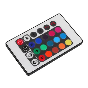 

Black 24 Key Music IR Remote Controller Sound Sensitive for RGB LED Strip Light MJJ88