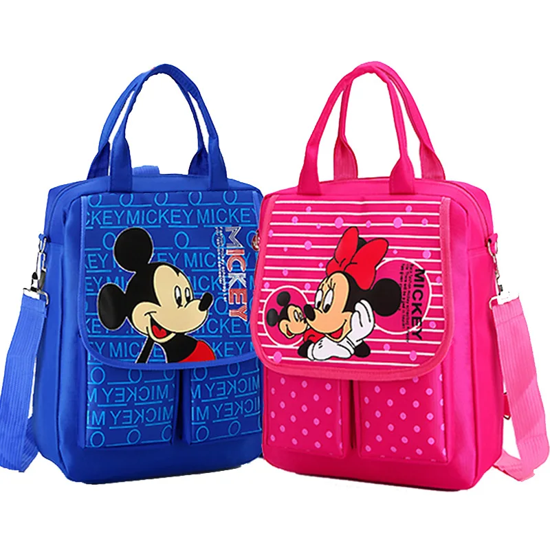 

Disney mickey mouse children cartoon backpack student bag for school handbag Storage packet messenger bag Tutor package shoulder