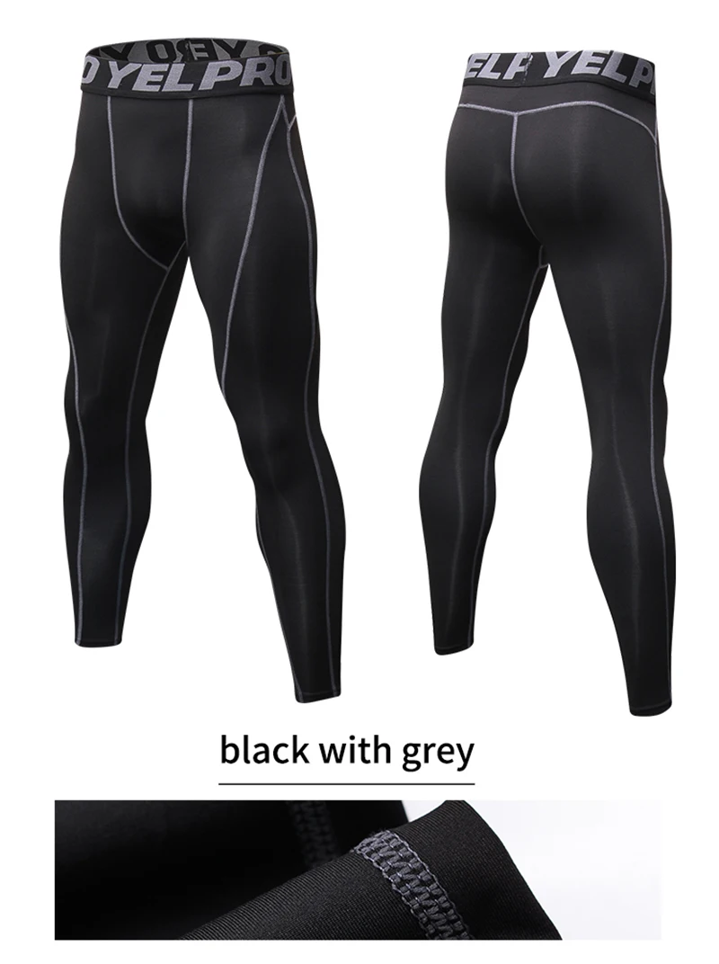 Yuerlian New GYM Compression Bodybuilding Pantalones Hombre Fitness Tights Trousers Sweat Pants For Men Sport Running Leggings