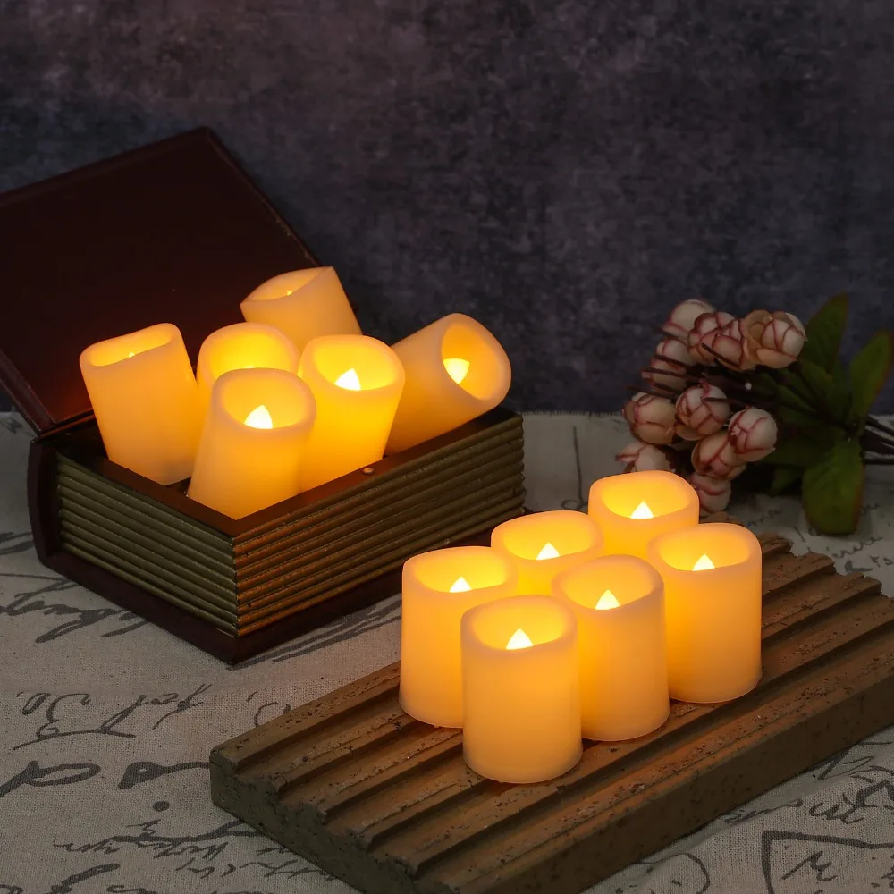 Kohree 12pc/set Led Candle Lights Battery Remote Control Flameless