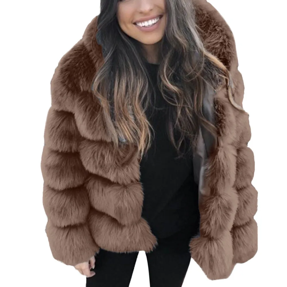 Женская куртка из искусственного меха с 3/4 рукавом, зимние теплые пальто, женские норковые пальто, зимняя куртка с капюшоном, новая теплая плотная верхняя одежда, куртка