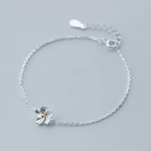 La MaxZa 925 стерлингового серебра Модный Цветок вишня очарование браслеты для женщин браслет на заказ 925 серебро женщина