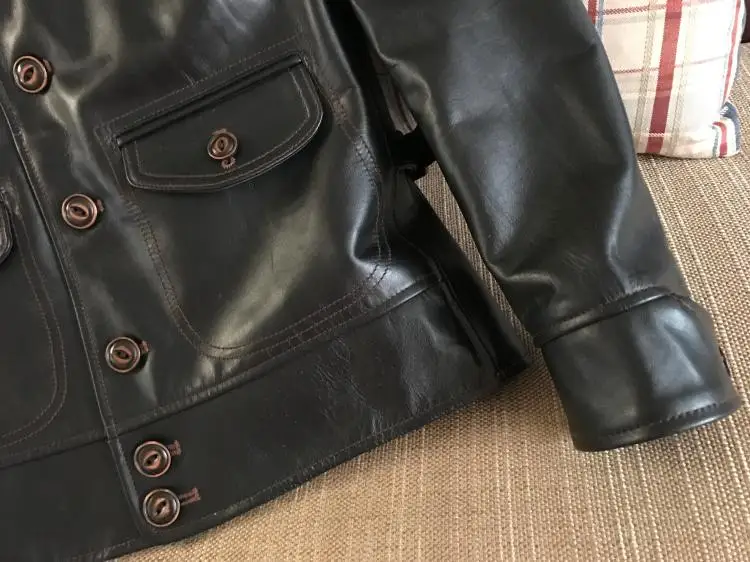 HTB130HnfTXYBeNkHFrdq6AiuVXaK Free shipping.Brand Cossack horsehide coat,man 100% genuine leather Jackets,fashion men's slim japan style leather jacket,