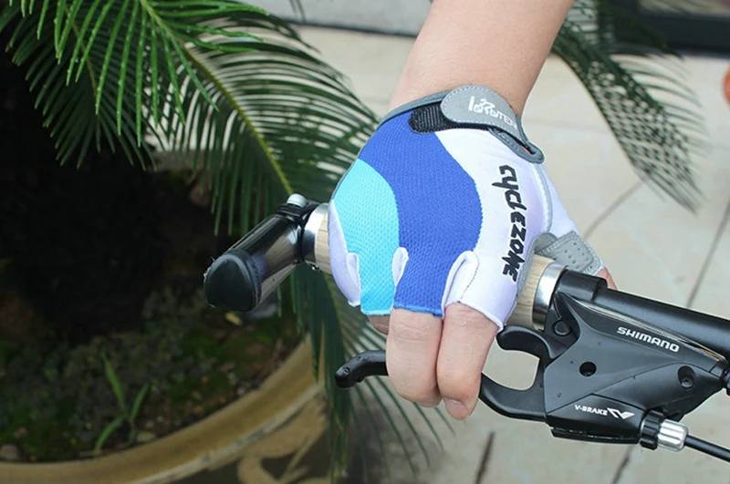 Велосипедные перчатки с коротким пальцами, противоударные дышащие перчатки для горного велосипеда, мужские и женские спортивные велосипедные перчатки, 1 цвет