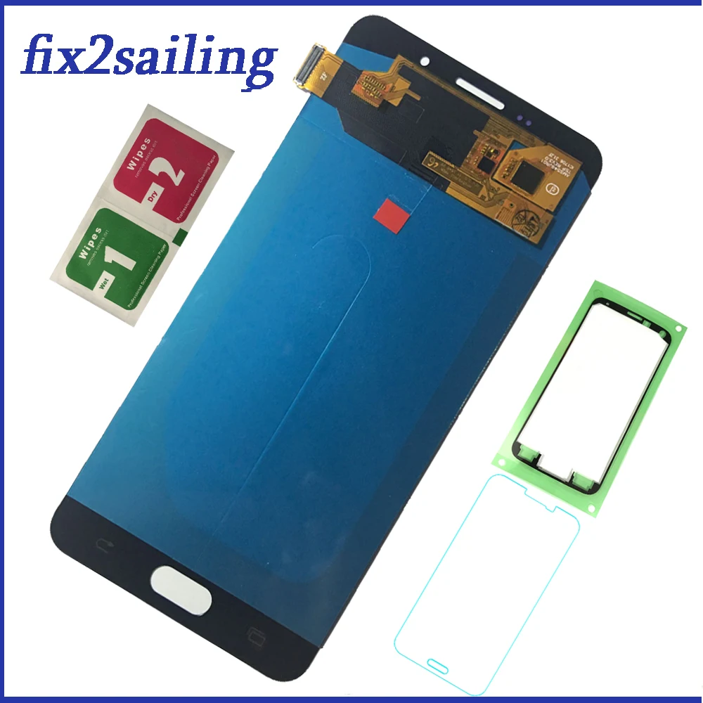 

Display A710 For Samsung Galaxy A7 2016 A710 A710F A710M AMOLED LCD Display Touch Screen Digitizer Assembly Sensor Replacement