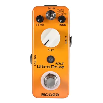 

MOOER Ultra Drive MKII Distortion Guitar Effect Pedal 3 Modes True Bypass Full Metal Shell