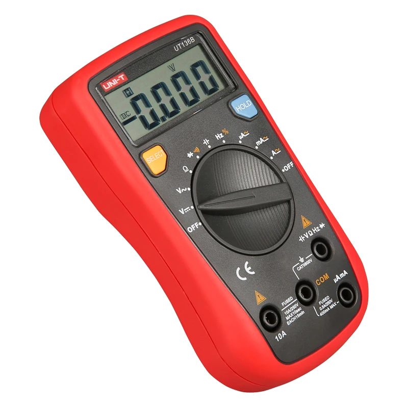 UNI T UT136B Auto Range Digital Multimeter AC DC Frequency Resistance