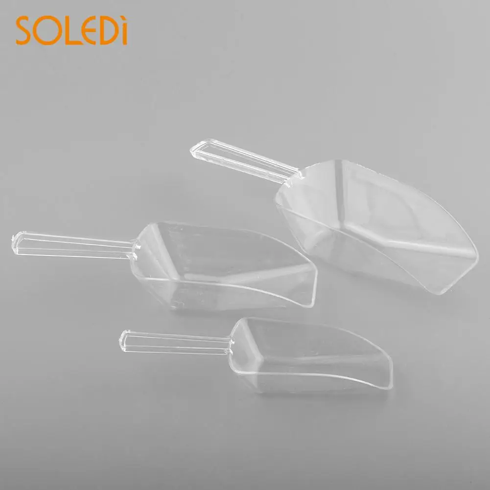 

Hot New Plastic Clear 3pcs Pet Dog Cat Wedding Candy Food Scoop S/M/L