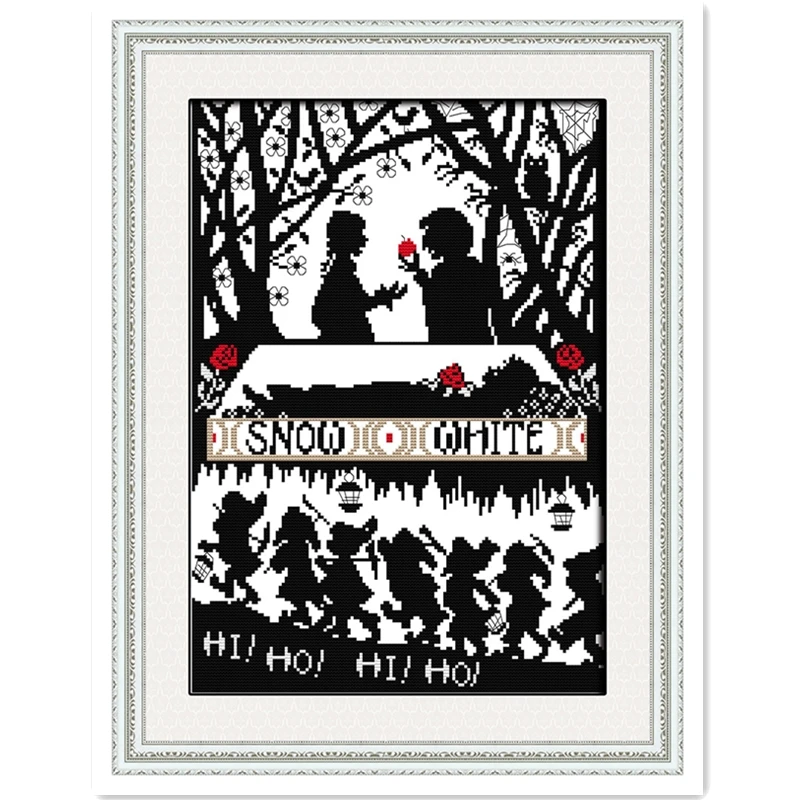 

Snow White And The Seven Dwarfs joy sunday Home Decor Needlework Chinese Counted Cross Stitch Patterns DMC Cross Stitch Fabric