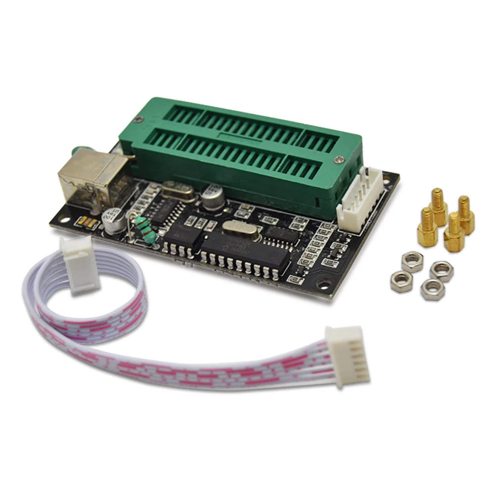 Jammas 1pcs PIC K150 ICSP Programmer USB Automatic Programming Develop Microcontroller USB ICSP Cable 3237 