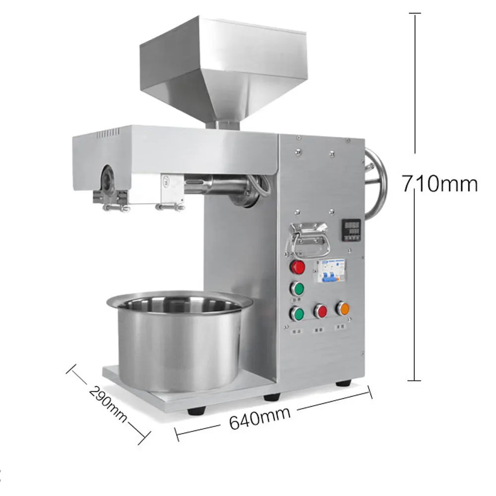 

Commercial oil extractor Automatic Oil Press Machine cold&heat coconut soybean almond pressed stainless steel Factory outlet