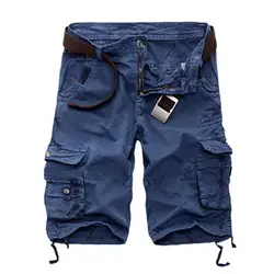 2019 Фирменная Новинка армейские камуфляжные шорты для мужчин хлопок свободные работы повседневное Короткие штаны 458