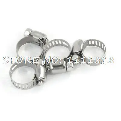 

4 Pcs Adjustable 9-16mm Range Metal Worm Drive Hose Clamps Clamp