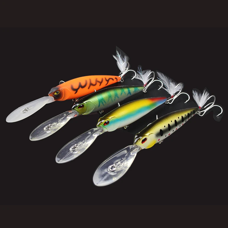 15cm Plastic Plug Fishing Crankbait Wobbler Minnow Deep Sea Lure