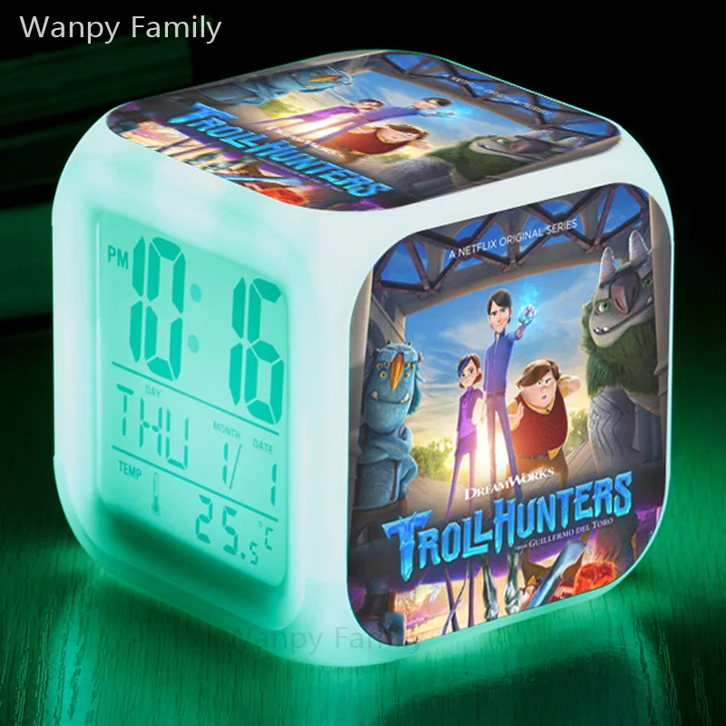 Monster hunters Alarm Clocks,Color changing digital Alarm Clocks For