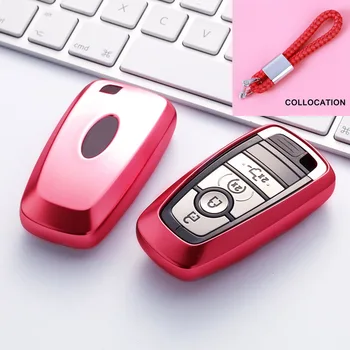 

Soft TPU Car Key Cover Case For Ford Fusion Mustang Explorer F150 F250 F350 2017 2018 EcoSport Edge S-MAX Ranger Lincoln Mondeo