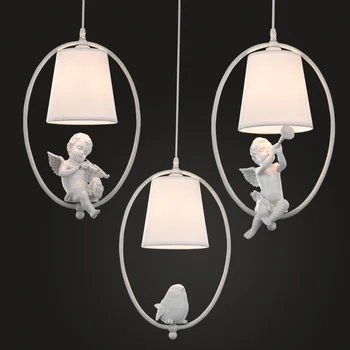 

Creative American Garment Covering Garden European Bird Angel Restaurant Bedstand Bar Corridor Window Chandelier LM5081512py