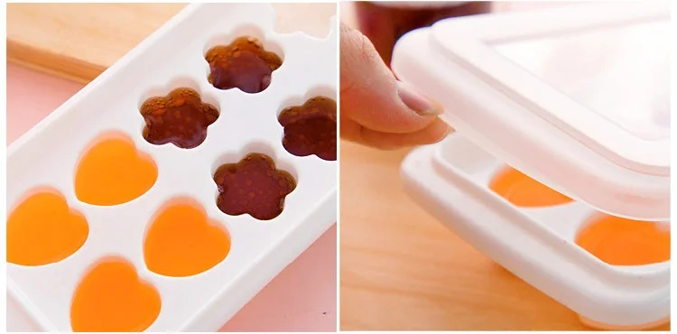 Кубики льда звезда сердце цветок Форма силиконовые для мороженого Сделай Сам