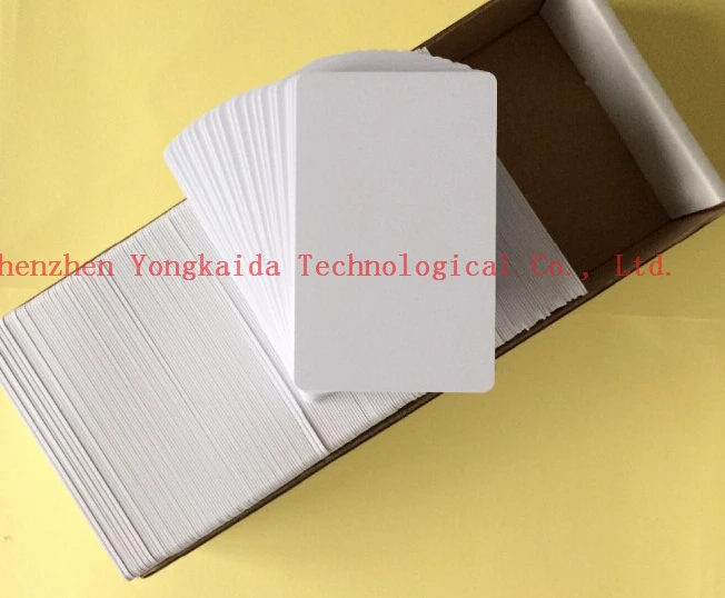 200 шт./лот струйных карты CR80 ПВХ печать EM/ID injket карта может быть принт Doulbe сбоку для E- PSON/принтеров Canon