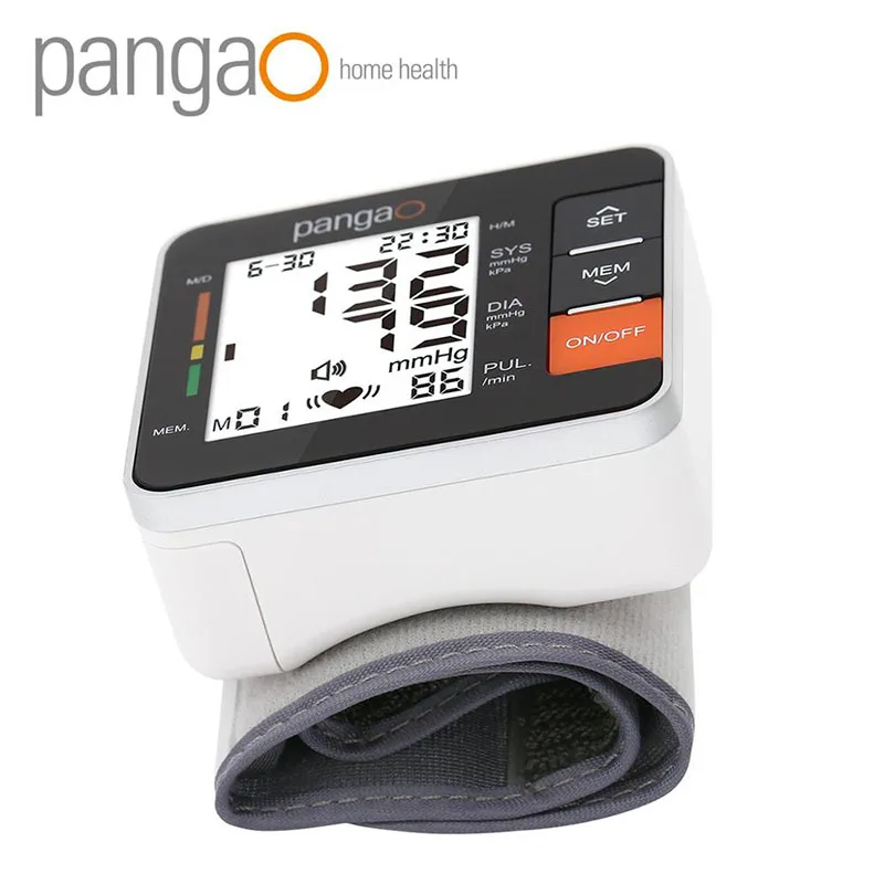 Pangao Home Use Portable Wrist Blood Pressure Monitor Smart Blood Pressure Meter for Measuring And Pulse Rate FDA, CE-4