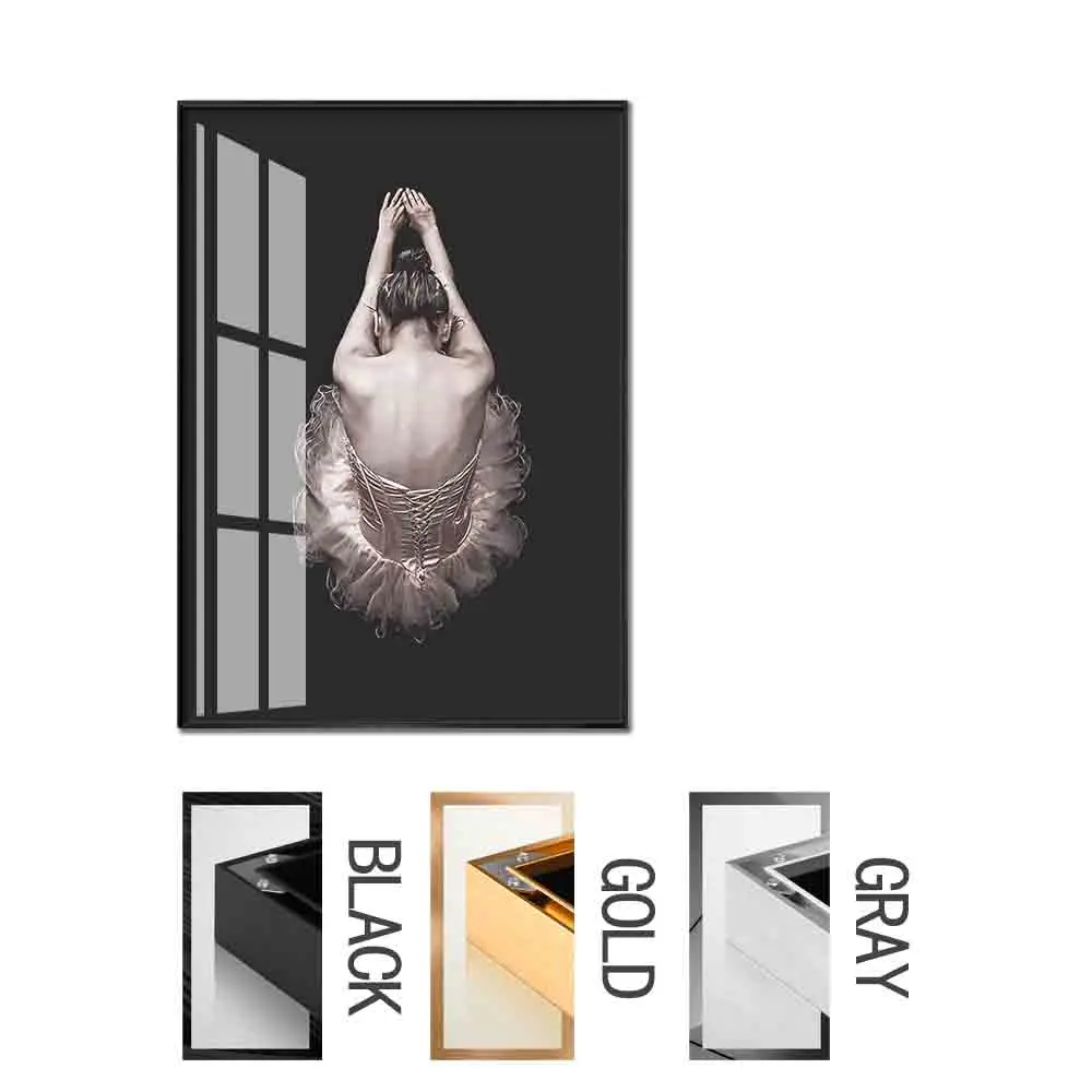 Настенные плакаты с рисунком каллиграфия современных танцев принты черно белого