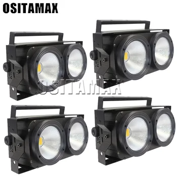 

4pcs/lot 2X100W Warm/Cool White DMX Blinder Light High Power LED Matrix Stage Background Light