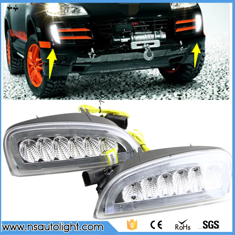 Car Styling LED Daytime Running Lights for Porsche Cayenne LED DRL 2006 2007 2008 2009 2010 Automobiles DRL