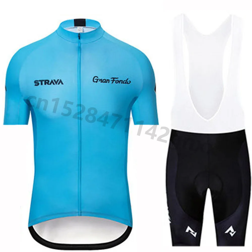 

2019 Strava Summer Men Cycling Jersey Short Sleeve Set Maillot Ropa Ciclismo Uniformes Quick-dry Bike Clothing MTB Cycle Clothes