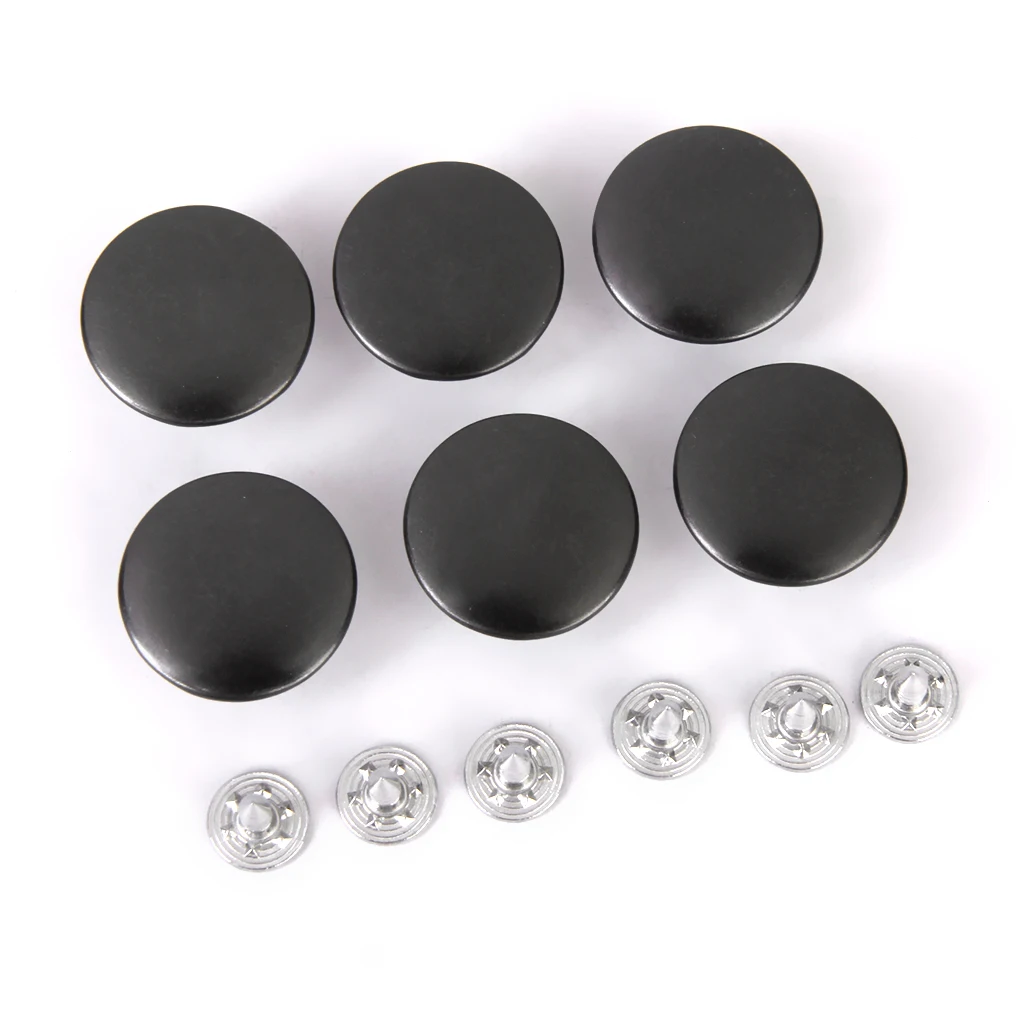 12 Sets Metal Buttons Denim Jeans Button Stud Hammer On DIY Craft Replacement Repair Part for Clothes Sweaters Sewing Supplies