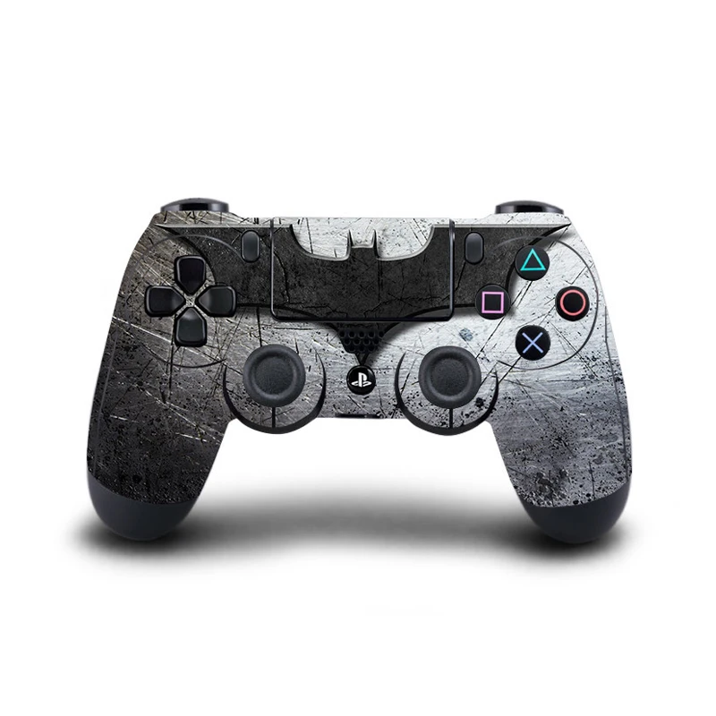 PS4 контроллер кожи наклейка Vinly наклейка обложка+ 2 светильник бар для sony playstation 4 PS 4 DualShock беспроводной геймпад-Бэтмен