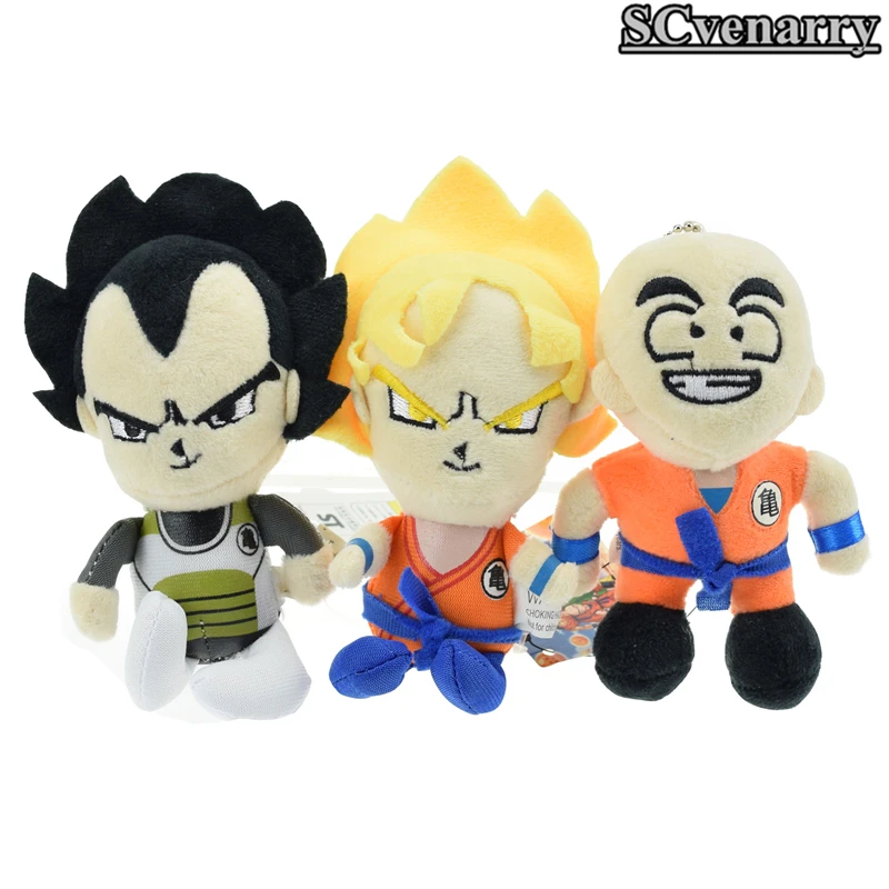 5 шт./компл. Dragon Ball Z плюшевый битва богов брелок Супер Saiyan 3 боги Вегета Сон Гоку