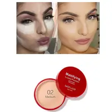 Сыпучий порошок матовое покрытие лица порошок Профессиональный полупрозрачный контроль масла Косметика