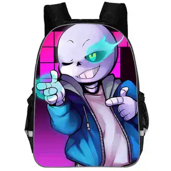 

Anime Undertale Backpack for Girls Boys Book Bag Sans Women mochila Men Travel Bag Undertale Children Teenage School Backpacks