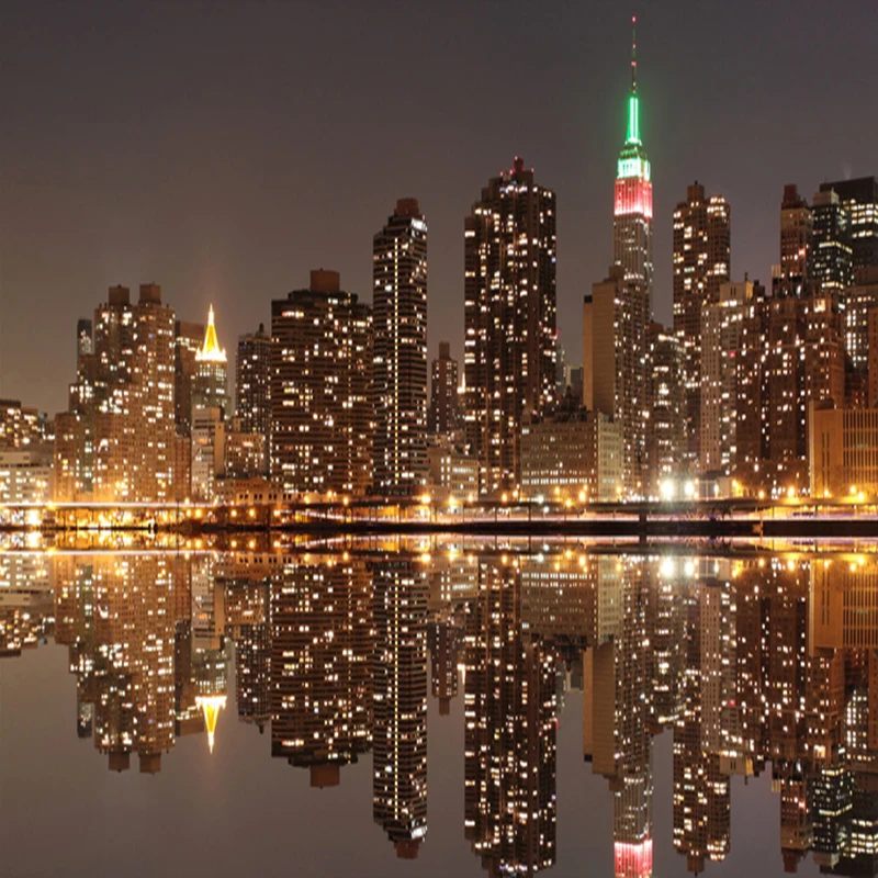 High Quality Custom 3D Photo Wallpaper City Night View Living Room TV Backdrop Home Decor Mural Wallpaper For Bedroom Walls 3D High Quality Custom 3D Photo Wallpaper City Night View Living Room TV Backdrop Home Decor Mural Wallpaper For Bedroom Walls 3D