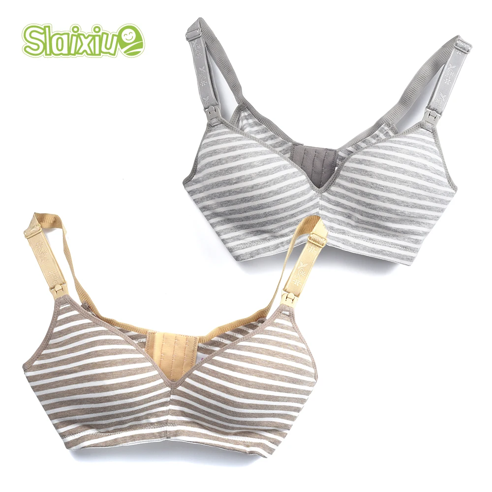 

SLAIXIU Cotton Pregnant BreastfeedMaternity Nursing Bras Pregnancy Women Underwear Breast Feeding Bra soutien gorge allaitement