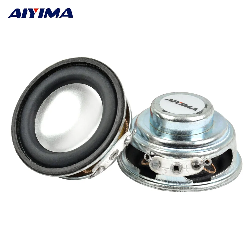 AIYIMA 2Pcs 1.5Inch Audio Portable Speakers DIY 40MM 3W 8Ohm Full Range