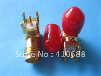 

SMA RF Female Board Mount Coaxial Connector 90'Angle 80 pcs per lot