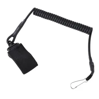 

Hot Airsoft Tactical Single Point Pistol Hand Spring Lanyard Sling Quick Release Shooting Hunting Strap Army Gear