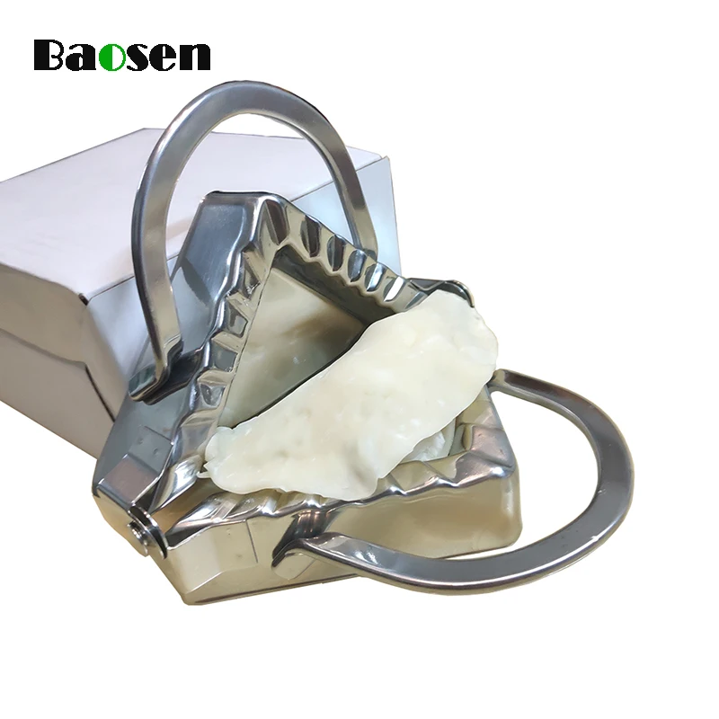 

Baosen 1Pcs Stainless Steel Dumpling Maker Dough Presser Mold Pie Ravioli Dumplings Mold Baking Pastry Tools Kitchen Gadget