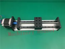 Gx80 1605 mesa deslizante curso efectivo 900mm trilho de guia do eixo xyz linear motion + 1 pc nema 23 motor de passo único bloco