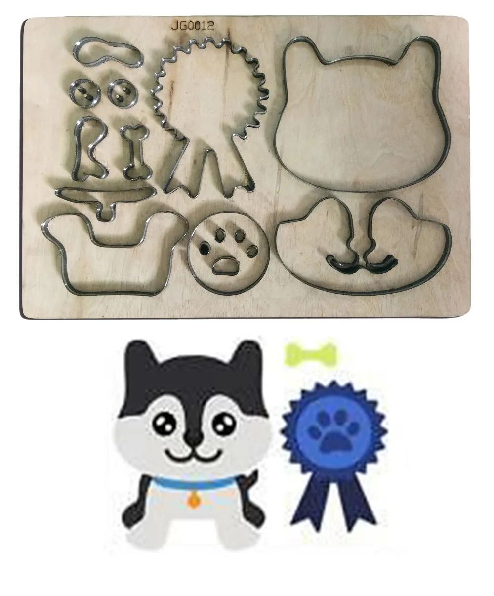 

Stitched Dog Animal Wooden Metal Cutting Dies Scrapbooking Album Cuts for DIY Card making stencil Embossing Die New 2019