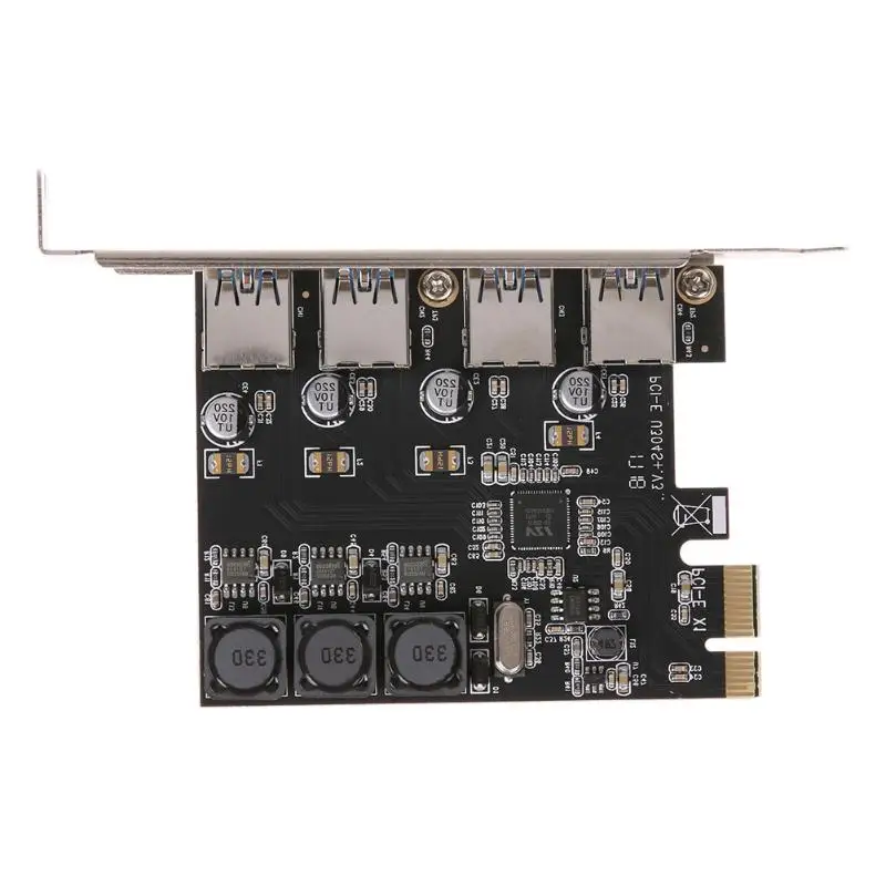 Tarjeta de expansión PCI-E de 4 puertos USB 3,0 PCI Express tarjeta PCIe pci-e usb 3,0 controlador de Host 4 x USB3.0 añadir en tarjetas de expansión de tarjeta Tarjeta de expansión PCI-E de 4 puertos USB 3,0 PCI Express tarjeta PCIe pci-e usb 3,0 controlador de Host 4 x USB3.0 añadir en tarjetas de expansión de tarjeta