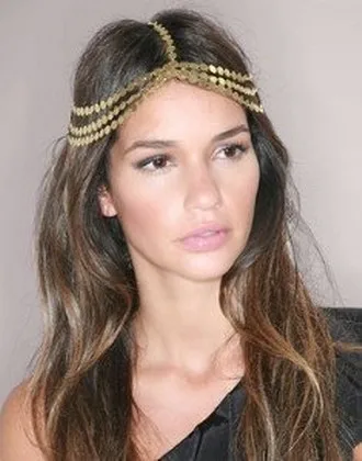 Boho Head Chain Layers Bohemian Hair Chain Music Festival