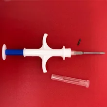 80 шт./лот 134,2 кГц ISO FDX-B, верхняя одежда для детей с рисунком собаки 2,12 мм ПЭТ микрочипы шприц-транспондер идентификации животных имплантируемые шприц для впрыскивания