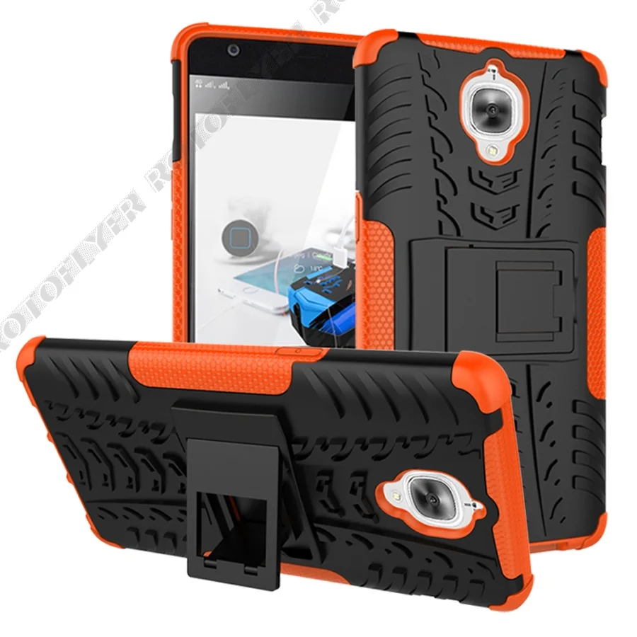 

2 in 1 Armor Style Case for OnePlus 3 5 5T 6 6T Back Cover Heavy Duty Coque Hard PC+Silicone Fundas for Oneplus A3000 A5000