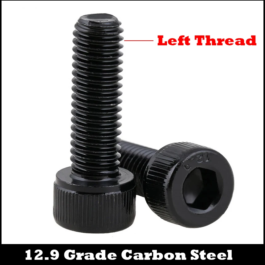 

M12 M12*30/35/40 M12x30/35/40 12.9 Grade Steel Left Way Left-Handed Opposite Reverse Thread Cap Allen Head Hexagon Socket Screw