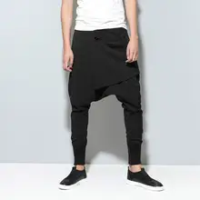 Размеры/горячая Весна для мужчин новая мода рот закрытым ног брюки из Харлана Слаксы хип-хоп танцы брюки для девочек